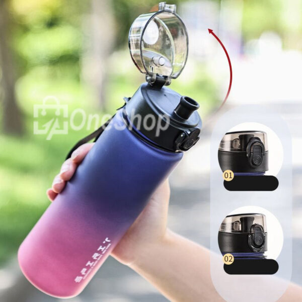 Large capacity sports water bottle men's new 2024 portable student high temperature resistant plastic water cup high value car cup - Image 4